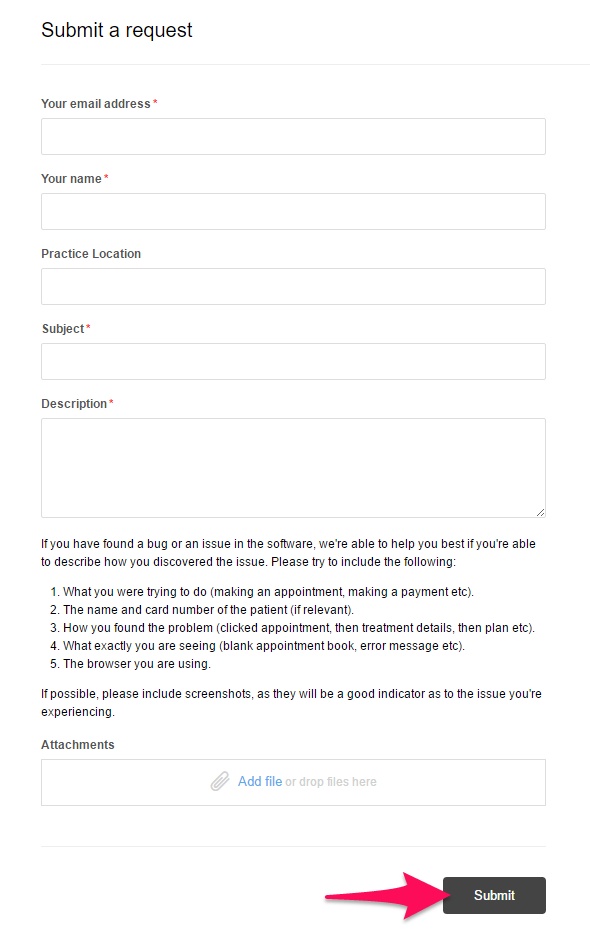 How do I submit a support request? – Core Practice
